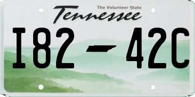 TN license plate I8242C