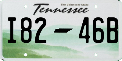 TN license plate I8246B
