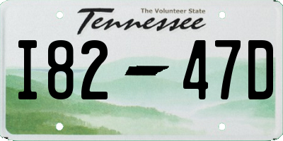 TN license plate I8247D