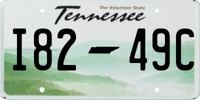 TN license plate I8249C