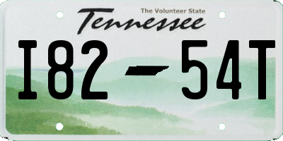 TN license plate I8254T