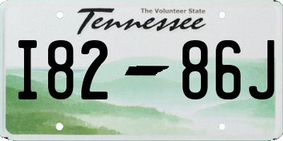 TN license plate I8286J