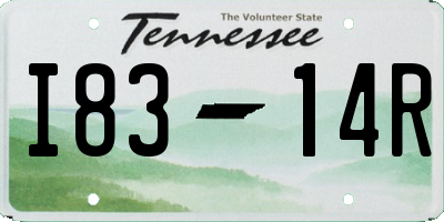 TN license plate I8314R