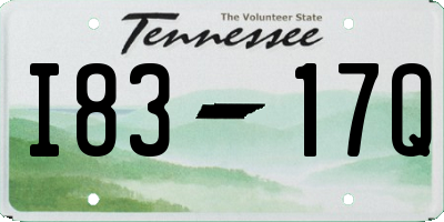 TN license plate I8317Q