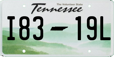 TN license plate I8319L