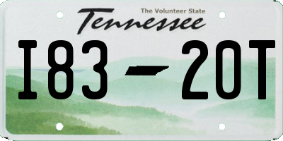 TN license plate I8320T
