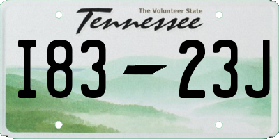 TN license plate I8323J