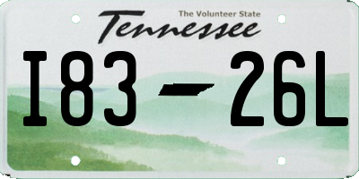 TN license plate I8326L