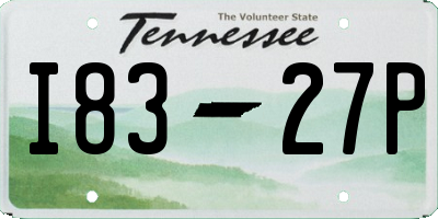 TN license plate I8327P