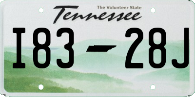 TN license plate I8328J