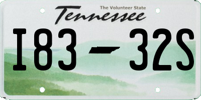 TN license plate I8332S