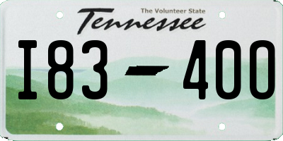 TN license plate I8340O