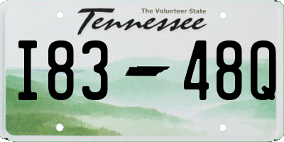 TN license plate I8348Q
