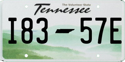 TN license plate I8357E