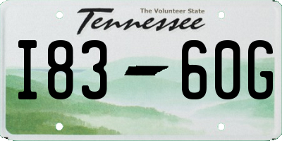 TN license plate I8360G