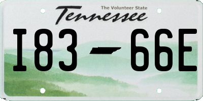 TN license plate I8366E
