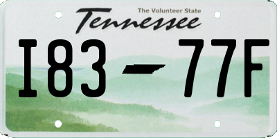 TN license plate I8377F