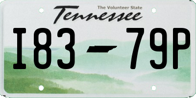 TN license plate I8379P