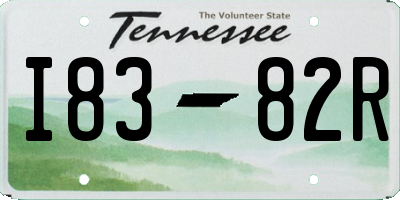 TN license plate I8382R