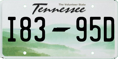 TN license plate I8395D