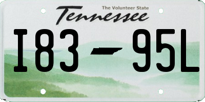 TN license plate I8395L