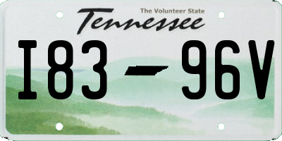 TN license plate I8396V
