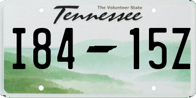 TN license plate I8415Z