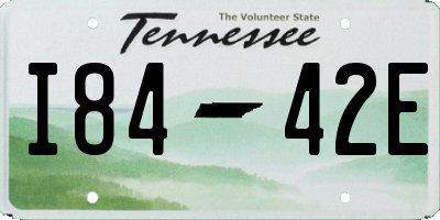 TN license plate I8442E