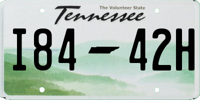 TN license plate I8442H