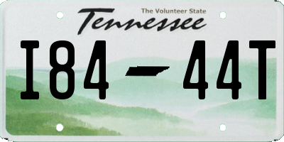 TN license plate I8444T