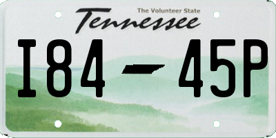 TN license plate I8445P
