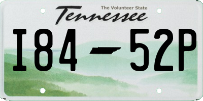 TN license plate I8452P
