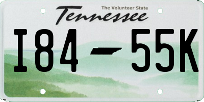 TN license plate I8455K