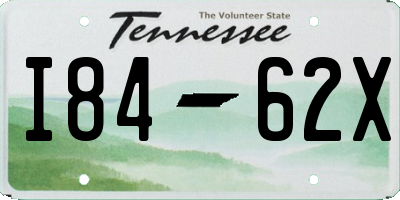 TN license plate I8462X