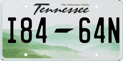 TN license plate I8464N