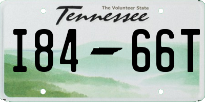 TN license plate I8466T