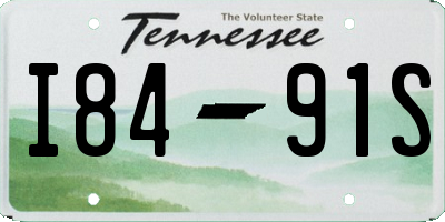 TN license plate I8491S