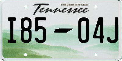 TN license plate I8504J