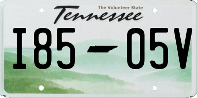 TN license plate I8505V
