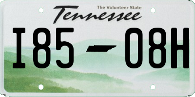 TN license plate I8508H