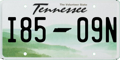 TN license plate I8509N