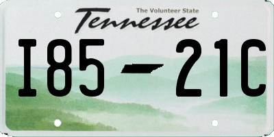 TN license plate I8521C