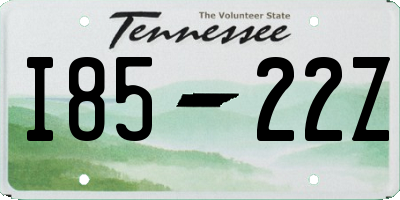 TN license plate I8522Z