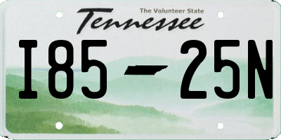 TN license plate I8525N