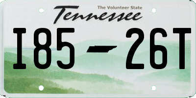 TN license plate I8526T