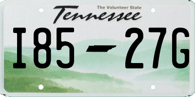 TN license plate I8527G