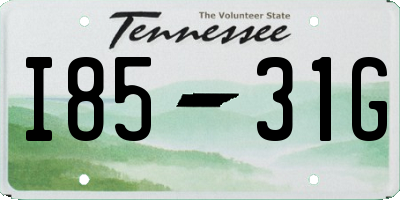 TN license plate I8531G