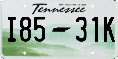 TN license plate I8531K