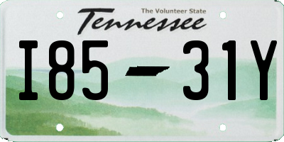 TN license plate I8531Y