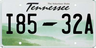 TN license plate I8532A